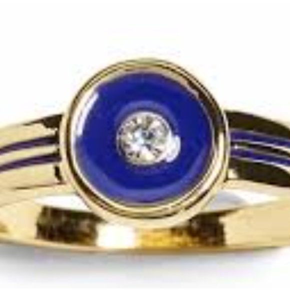 Banana Republic Women's Metallic Roots Enamel RING NWT 58 Sz 5 6 and 7 - Picture 1 of 7